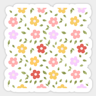 Colourful Flowers 7 Sticker